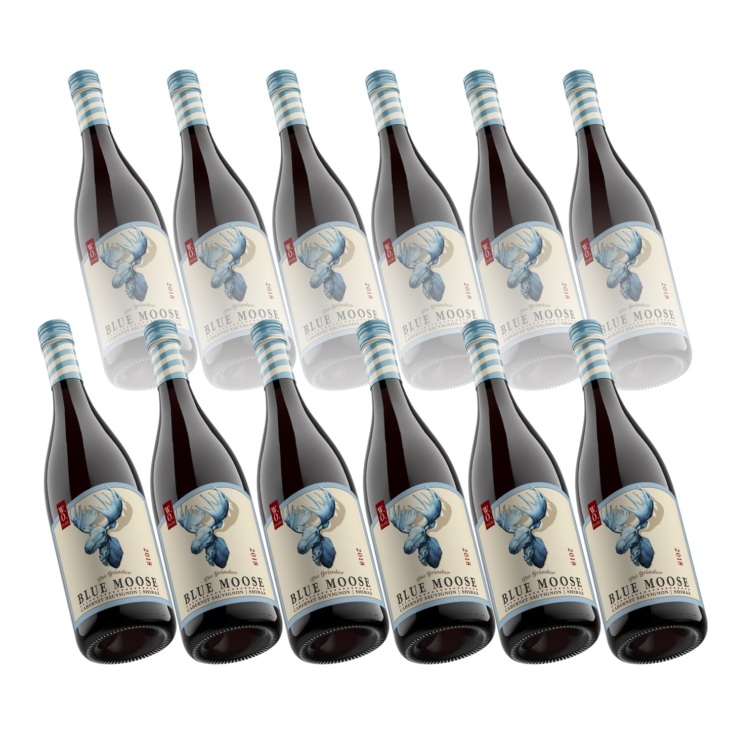 The Blue Moose Cabernet Sauvignon / Shiraz - case of 12 x 750 ml