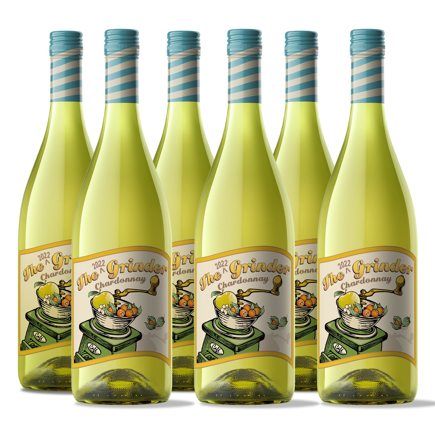 The Grinder Chardonnay - case of 6 x 750 ml bottles