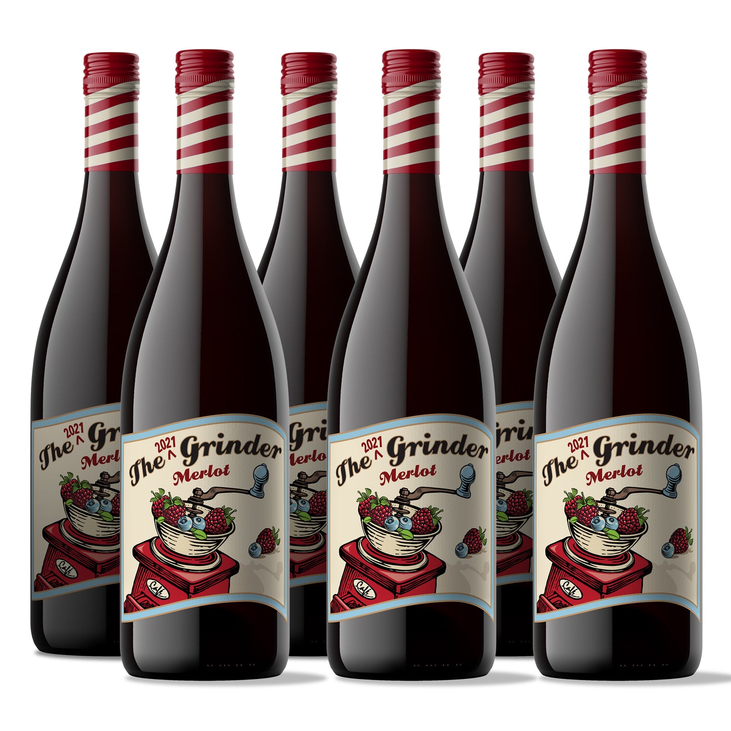 The Grinder Merlot - case of 6 x 750 ml